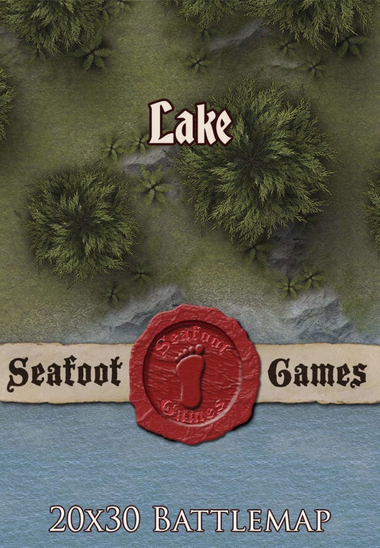 30x20 Battlemap - Lake