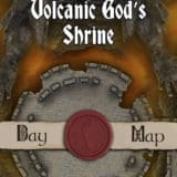Volcanic God's Shrine 40x30 DnD Battlemap