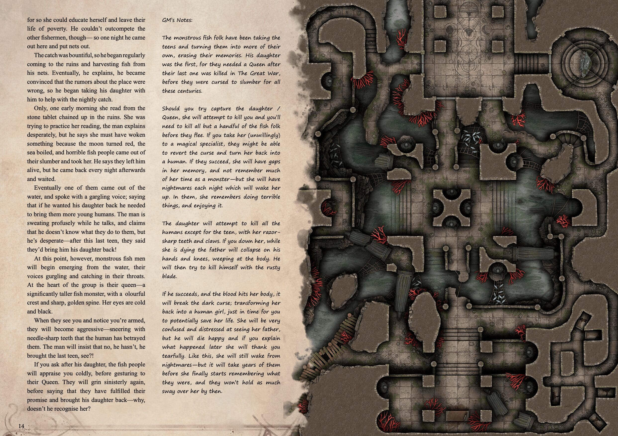 Bleakcove Campaign Sourcebook with Foundry VTT Ready & Printable DnD Battlemaps (System Agnostic) - Image 6