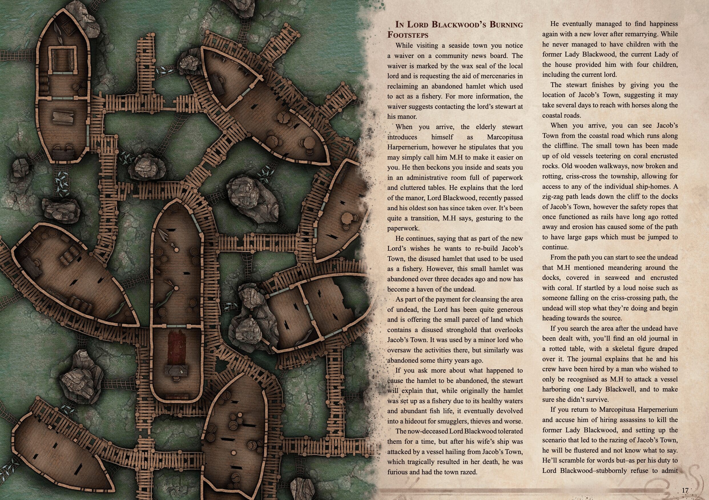 Bleakcove Campaign Sourcebook with Foundry VTT Ready & Printable DnD Battlemaps (System Agnostic) - Image 8
