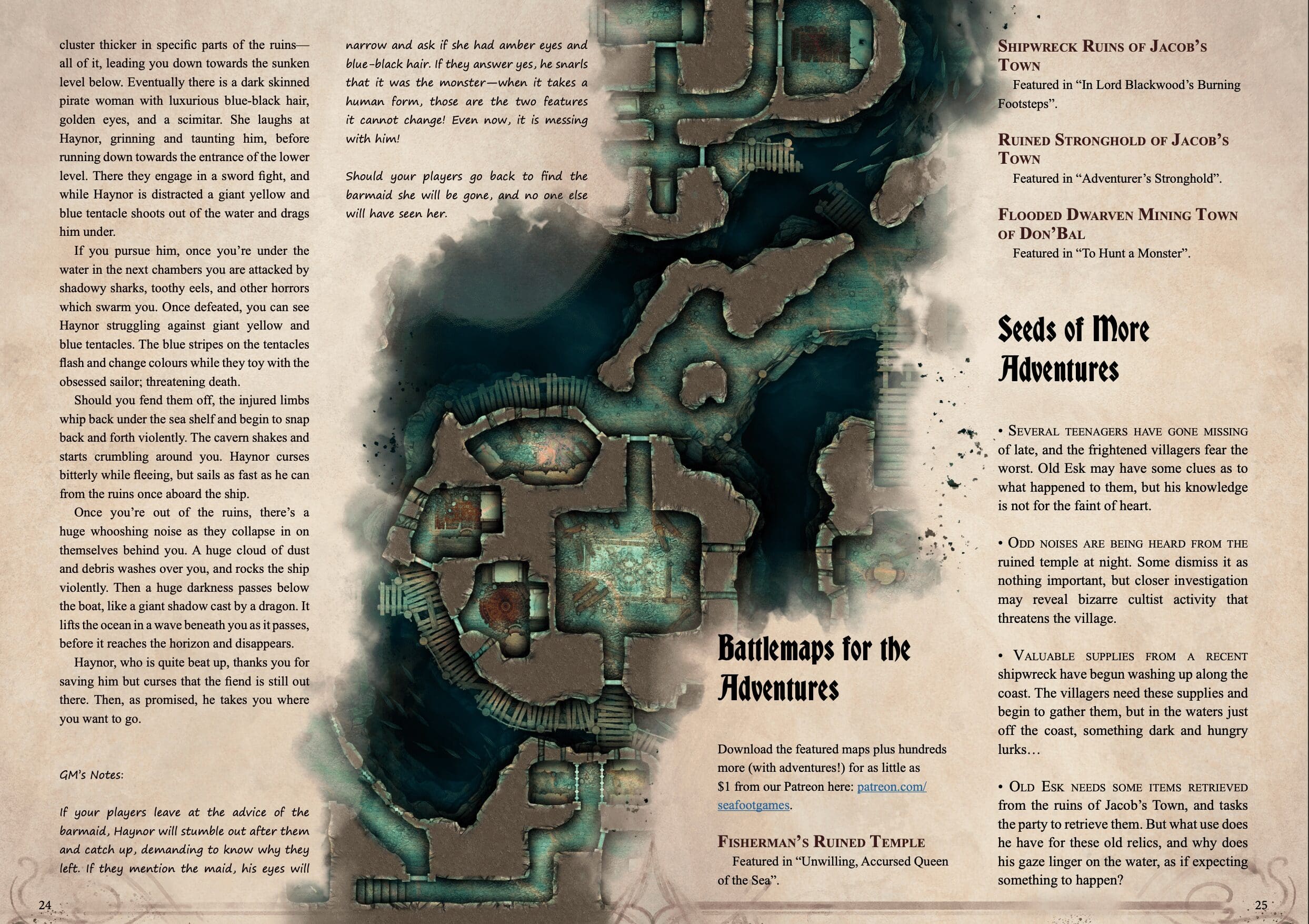 Bleakcove Campaign Sourcebook with Foundry VTT Ready & Printable DnD Battlemaps (System Agnostic) - Image 10