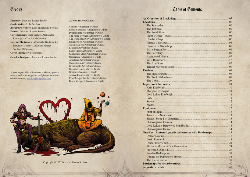 Blackridge Campaign Sourcebook with Foundry VTT Ready & Printable DnD Battlemaps (System Agnostic) - Image 3